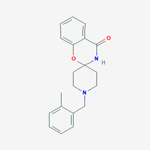 molecular formula C20H22N2O2 B258588 1'-[(2-methylphenyl)methyl]spiro[3H-1,3-benzoxazine-2,4'-piperidine]-4-one 
