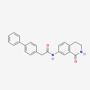 2-([1,1'-biphenyl]-4-yl)-N-(1-oxo-1,2,3,4-tetrahydroisoquinolin-7-yl)acetamide