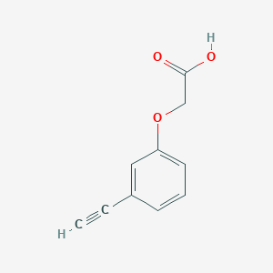 molecular formula C10H8O3 B2585887 2-(3-乙炔基苯氧基)乙酸 CAS No. 290311-11-4