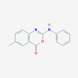 molecular formula C15H12N2O2 B258589 2-Anilino-6-methyl-3,1-benzoxazin-4-one 