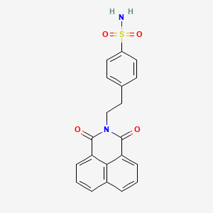 molecular formula C20H16N2O4S B2585893 4-(2-(1,3-二氧代-1H-苯并[de]异喹啉-2(3H)-基)乙基)苯磺酰胺 CAS No. 10312-10-4