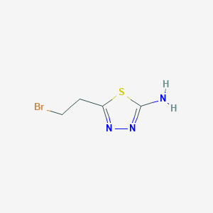 molecular formula C4H6BrN3S B2585897 5-(2-溴乙基)-1,3,4-噻二唑-2-胺 CAS No. 511241-17-1