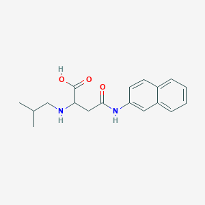 2-(Isobutylamino)-4-(naphthalen-2-ylamino)-4-oxobutanoic acid