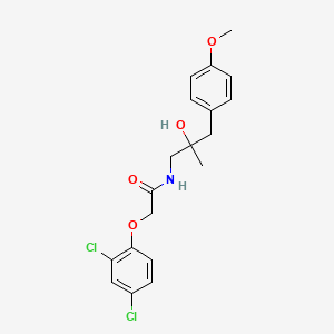 molecular formula C19H21Cl2NO4 B2585904 2-(2,4-dichlorophenoxy)-N-[2-hydroxy-3-(4-methoxyphenyl)-2-methylpropyl]acetamide CAS No. 1396676-29-1