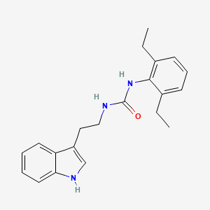 molecular formula C21H25N3O B2585905 1-(2,6-二乙基苯基)-3-[2-(1H-吲哚-3-基)乙基]脲 CAS No. 1024385-32-7