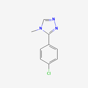 molecular formula C9H8ClN3 B2585909 3-(4-クロロフェニル)-4-メチル-4H-1,2,4-トリアゾール CAS No. 168968-40-9