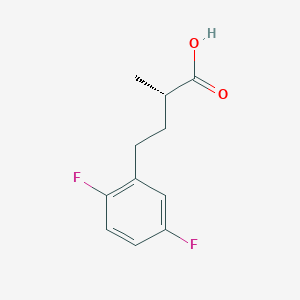 molecular formula C11H12F2O2 B2585941 (2S)-4-(2,5-Difluorophenyl)-2-methylbutanoic acid CAS No. 2248172-93-0