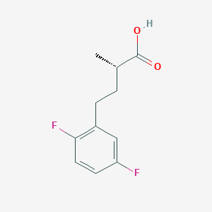 (2S)-4-(2,5-Difluorophenyl)-2-methylbutanoic acid