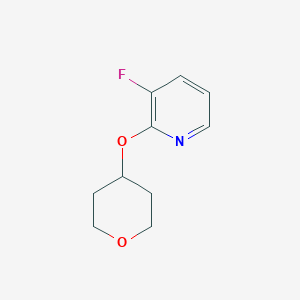 molecular formula C10H12FNO2 B2585951 3-Fluoro-2-(oxan-4-yloxy)pyridine CAS No. 2175884-36-1