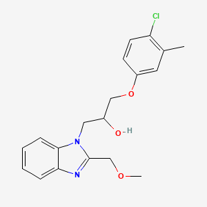 3-(4-Chloro-3-methylphenoxy)-1-[2-(methoxymethyl)benzimidazolyl]propan-2-ol