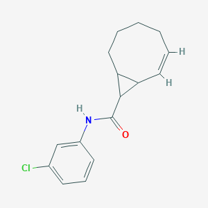 N-(3-chlorophenyl)bicyclo[6.1.0]non-2-ene-9-carboxamide