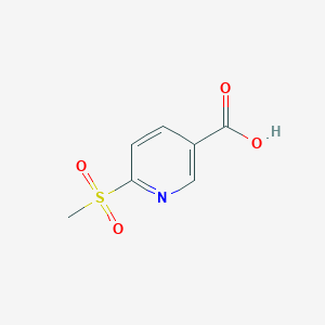 molecular formula C7H7NO4S B2585967 6-(Methylsulfonyl)nicotinic acid CAS No. 1186663-34-2