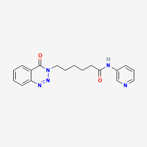 6-(4-oxo-1,2,3-benzotriazin-3-yl)-N-pyridin-3-ylhexanamide