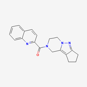 quinolin-2-yl(3,4,8,9-tetrahydro-1H-cyclopenta[3,4]pyrazolo[1,5-a]pyrazin-2(7H)-yl)methanone