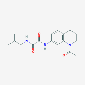 molecular formula C17H23N3O3 B2585994 N1-(1-acetyl-1,2,3,4-tetrahydroquinolin-7-yl)-N2-isobutyloxalamide CAS No. 898424-32-3