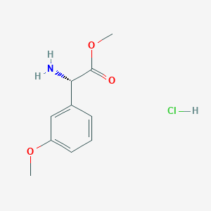 methyl (2S)-2-amino-2-(3-methoxyphenyl)acetate hydrochloride
