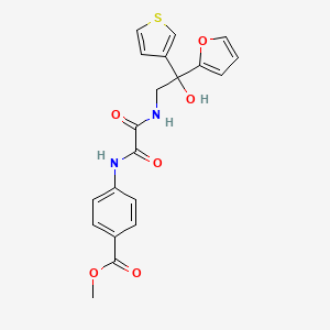 molecular formula C20H18N2O6S B2586014 Methyl 4-(2-((2-(furan-2-yl)-2-hydroxy-2-(thiophen-3-yl)ethyl)amino)-2-oxoacetamido)benzoate CAS No. 2034633-14-0