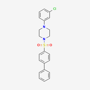 1-{[1,1'-Biphenyl]-4-sulfonyl}-4-(3-chlorophenyl)piperazine