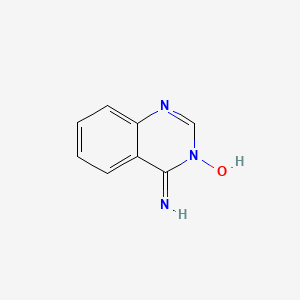 molecular formula C8H7N3O B2586049 4-Aminoquinazolin-3-ium-3-olate CAS No. 15018-63-0