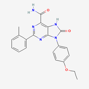 9-(4-ethoxyphenyl)-2-(2-methylphenyl)-8-oxo-8,9-dihydro-7H-purine-6-carboxamide