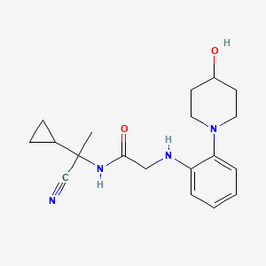 N-(1-cyano-1-cyclopropylethyl)-2-{[2-(4-hydroxypiperidin-1-yl)phenyl]amino}acetamide