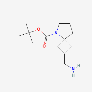 molecular formula C13H24N2O2 B2586059 tert-Butyl 2-(aminomethyl)-5-azaspiro[3.4]octane-5-carboxylate CAS No. 1638767-04-0