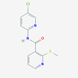 N-(5-chloropyridin-2-yl)-2-(methylsulfanyl)pyridine-3-carboxamide