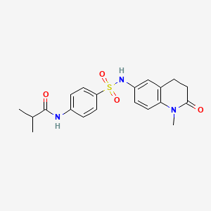 2-methyl-N-{4-[(1-methyl-2-oxo-1,2,3,4-tetrahydroquinolin-6-yl)sulfamoyl]phenyl}propanamide