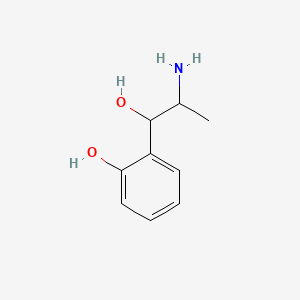 molecular formula C9H13NO2 B2586077 2-(2-Amino-1-hydroxypropyl)phenol CAS No. 775526-57-3