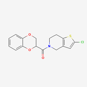 (2-chloro-6,7-dihydrothieno[3,2-c]pyridin-5(4H)-yl)(2,3-dihydrobenzo[b][1,4]dioxin-2-yl)methanone