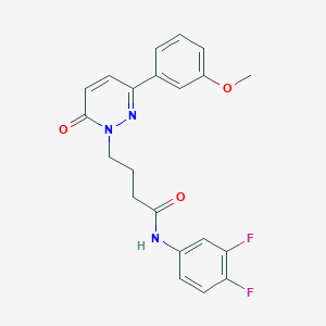 N-(3,4-difluorophenyl)-4-(3-(3-methoxyphenyl)-6-oxopyridazin-1(6H)-yl)butanamide