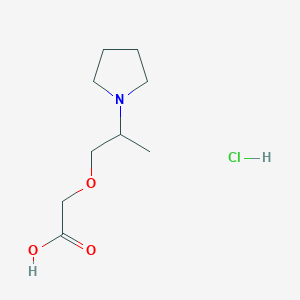 2-[2-(Pyrrolidin-1-yl)propoxy]acetic acid hydrochloride
