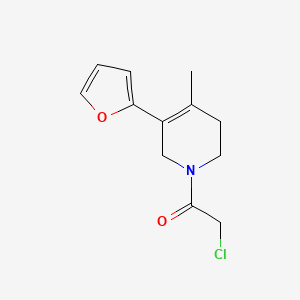 2-Chloro-1-[5-(furan-2-yl)-4-methyl-3,6-dihydro-2H-pyridin-1-yl]ethanone
