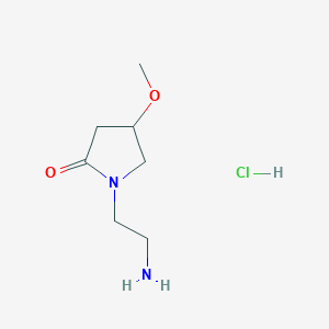 1-(2-Aminoethyl)-4-methoxypyrrolidin-2-one;hydrochloride