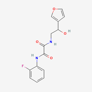 N1-(2-fluorophenyl)-N2-(2-(furan-3-yl)-2-hydroxyethyl)oxalamide