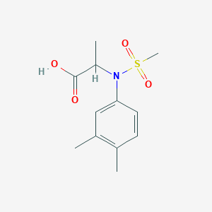 N-(3,4-Dimethylphenyl)-N-(methylsulfonyl)alanine