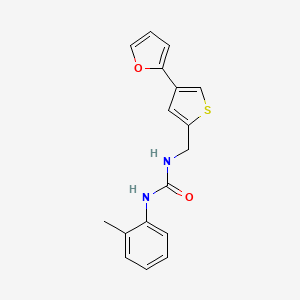 3-{[4-(Furan-2-yl)thiophen-2-yl]methyl}-1-(2-methylphenyl)urea