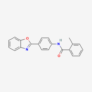 N-[4-(1,3-benzoxazol-2-yl)phenyl]-2-methylbenzamide