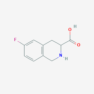 molecular formula C10H10FNO2 B2586170 6-Fluoro-1,2,3,4-tetrahydroisoquinoline-3-carboxylic acid CAS No. 86323-66-2