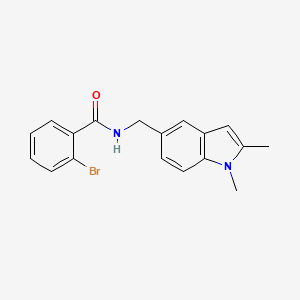 2-bromo-N-((1,2-dimethyl-1H-indol-5-yl)methyl)benzamide