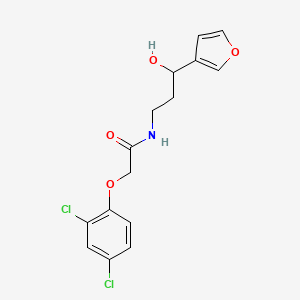 2-(2,4-dichlorophenoxy)-N-(3-(furan-3-yl)-3-hydroxypropyl)acetamide