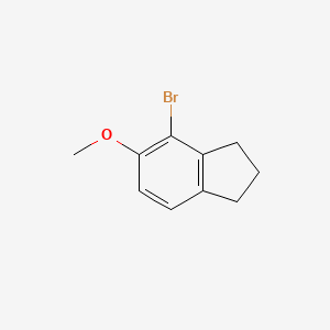 molecular formula C10H11BrO B2586196 4-Bromo-5-methoxy-2,3-dihydro-1H-indene CAS No. 103040-19-3