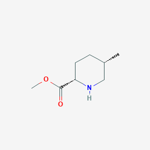 molecular formula C8H15NO2 B2586212 Methyl (2S,5S)-5-methylpiperidine-2-carboxylate CAS No. 1417629-98-1