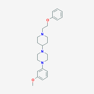 molecular formula C24H33N3O2 B2586223 1-(3-甲氧基苯基)-4-(1-(2-苯氧基乙基)哌啶-4-基)哌嗪 CAS No. 2034557-77-0