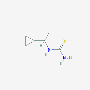 molecular formula C6H12N2S B2586231 (1-Cyclopropylethyl)thiourea CAS No. 1153366-20-1
