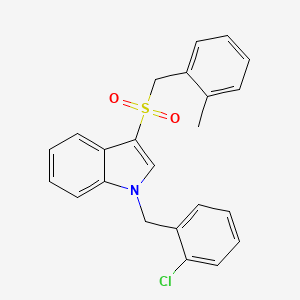 1-(2-chlorobenzyl)-3-((2-methylbenzyl)sulfonyl)-1H-indole