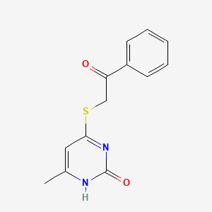 6-methyl-4-phenacylsulfanyl-1H-pyrimidin-2-one