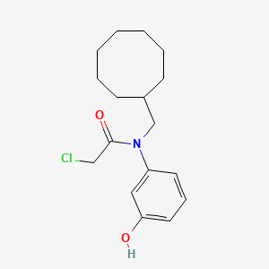 2-Chloro-N-(cyclooctylmethyl)-N-(3-hydroxyphenyl)acetamide