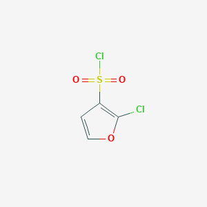 molecular formula C4H2Cl2O3S B2586264 2-Chlorofuran-3-sulfonyl chloride CAS No. 2247103-49-5