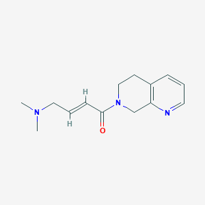 B2586287 (E)-1-(6,8-Dihydro-5H-1,7-naphthyridin-7-yl)-4-(dimethylamino)but-2-en-1-one CAS No. 2249692-69-9